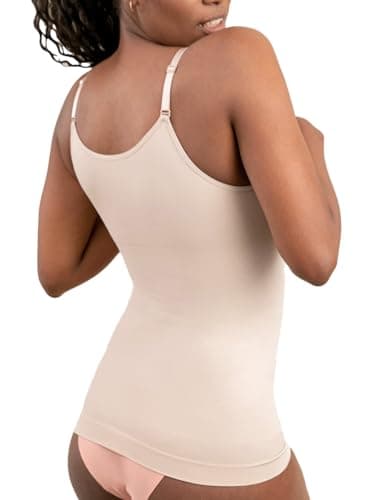 SHAPERMINT Womens Tops - Scoop Neck Cami Body Shaper for Women, Shapewear Tummy Control, Camisole Tank Tops for Women - Image 2