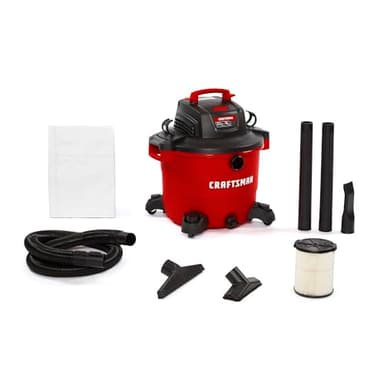 Craftsman CMXEVBE17595 16 Gallon 6.5 Peak HP Wet/Dry Vac, Heavy-Duty Shop Vacuum with Attachments - Image 1