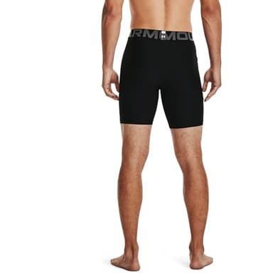 Under Armour Men's Armour HeatGear Compression Shorts , Black (001)/Pitch Gray, Large - Image 2