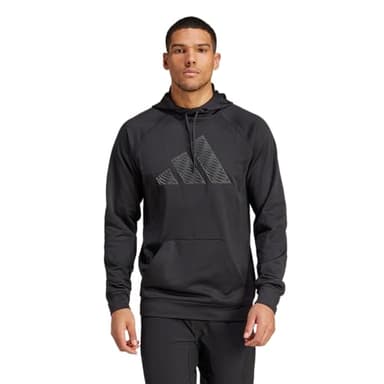 adidas Men's Game and Go Big Logo Training Hoodie, Black - Image 1