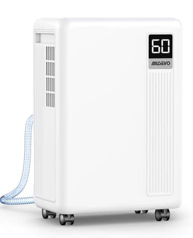 Aiusevo Aiusevo 30 Pint Dehumidifier for Basement, 2000 Sq. Ft Dehumidifiers for Home with Drain Hose, 3 Modes, Smart Humidity Control, 24H Timer, 0.52 Gal Water Tank, for Bedroom, Bathroom, RV - Image 1