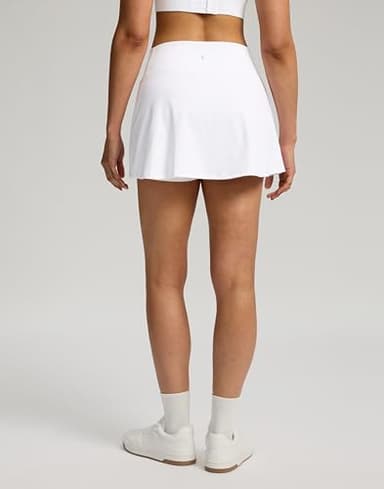 Soothfeel Tennis Skirts for Women High Waisted Golf Skirt with Shorts Pockets Workout Athletic Skort for Summer Casual (White, S) - Image 6