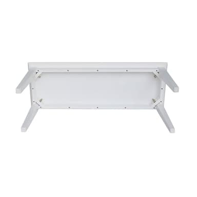 Shaker Style Solid Parawood Kitchen/Dining Bench, 39"W x 14"D x 18"H, Sturdy Seating for Entryway, Living Room, Family Room, or Breakfast Nook, Easy Assembly, Unfinished, Ready to Stain or Paint - Image 8