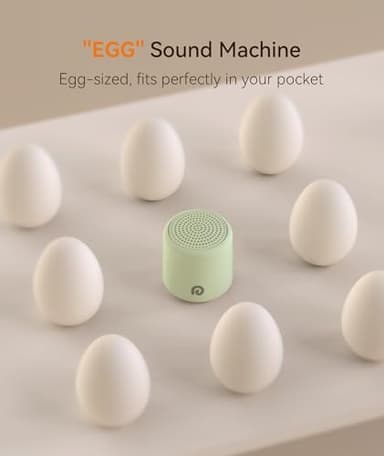 Dreamegg Sound Machine for Sleep - Portable Sound Machine Baby Adults, 16 Soothing Sounds, Timer, Travel Mini White Noise Sound Machine for On-The-go Home Baby Shower Registry Gift, Green - Image 2