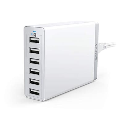 Anker Charger, 60W 6 Port USB Charging Station, PowerPort 6 Multi USB Charger for iPhone 14/13 Series, iPad Pro/Air/Mini, Galaxy S23/S22/S21, Note 20 Ultra, LG, HTC, and More - Image 4