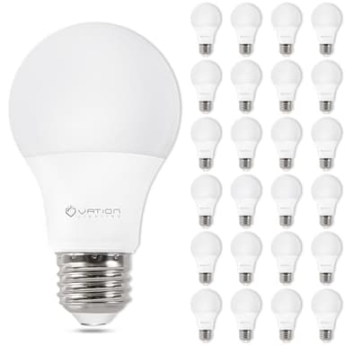VATION LIGHTING 24 Pack A19 LED Light Bulb Daylight 5000K LED Bulbs, 60 Watt Equivalent, Efficient 8.5 Watt, 800 Lumens, E26 Medium Base, Non-Dimmable, ETL/UL Listed - Image 1