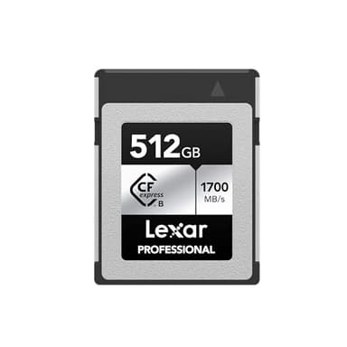 Lexar 512GB Professional Silver SE CFexpress Type B Memory Card, for Photographers, Videographers, Up to 1700/1250 MB/s, 8K Video (LCXEXSE512G-RNENU) - Image 1