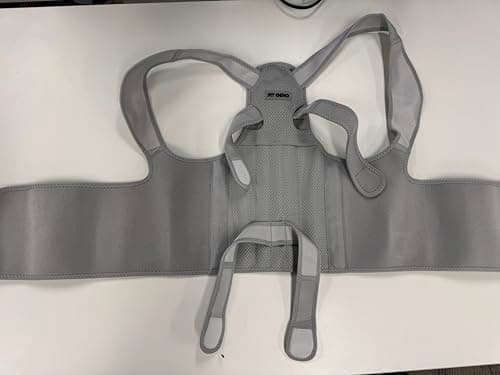 Fit Geno Large Posture Correction Brace – Adjustable Full-Back & Shoulder Support for Men & Women, Pain Relief for Scoliosis and Hunchback - Image 1