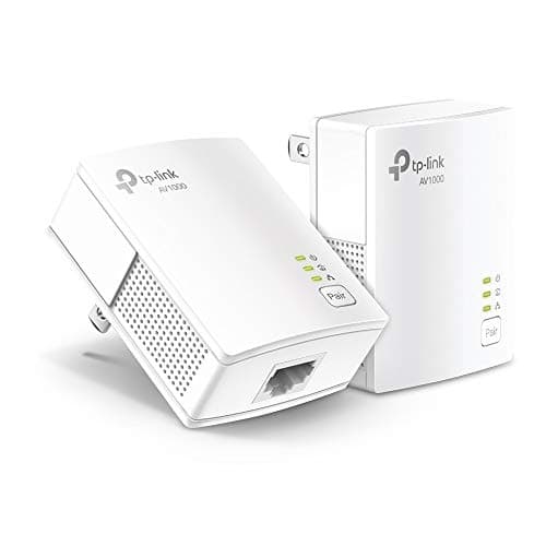 TP-Link AV1000 Powerline Ethernet Adapter KIT - Gigabit Port, Plug Pair &Play, Ethernet Over Power, Nano Size, Power Saving Mode, Network Adapter, Free Expert Help (TL-PA7017 KIT) - Image 1