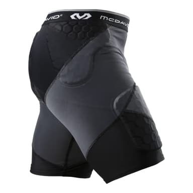 McDavid Football Compression Padded Girdle Shorts. Pads on HIPS, Thighs and Tailbone. Black - Image 3