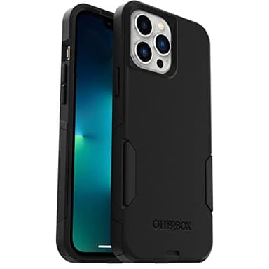 OtterBox iPhone 13 Pro Max & iPhone 12 Pro Max Commuter Series Case - Black, Slim & Tough, Pocket-Friendly, with Port Protection - Image 1