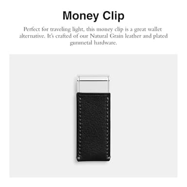 Coach Men's Money Clip, Black, One Size - Image 2