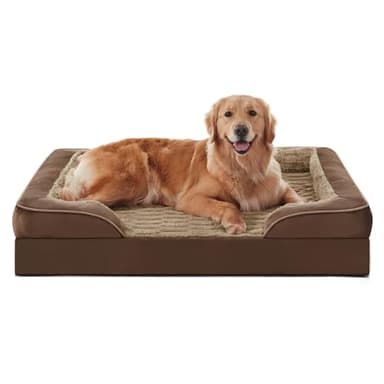 FURTIME Orthopedic Bed for Large Dogs, XL Washable Dog Beds Large Sized Dog, Comfy Supportive Foam Pet Couch Bed with Removable Washable Cover, Waterproof Extra Large Sofa Bed Foam and Nonskid Bottom - Image 1