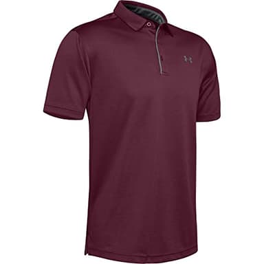 Under Armour Men's Tech Golf Polo , Maroon (609)/Graphite, Large - Image 5