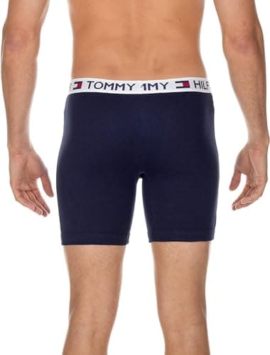 Tommy Hilfiger Mens Underwear 4 Pack Boxer Briefs, Black/Red/Navy/White, X-Large US - Image 4