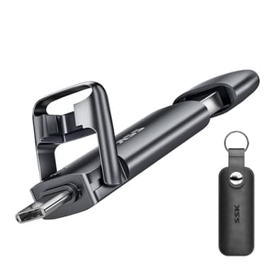 SSK 2TB External USB SSD,Fast 550MB/s 2-in-1 Dual Drive USB Type C+ USB A 3.2 Gen2 Solid State Thumb Drive Data Storage for iPhone 15/PS4/Android Phone/Tablet/Windows/Mac - Image 1