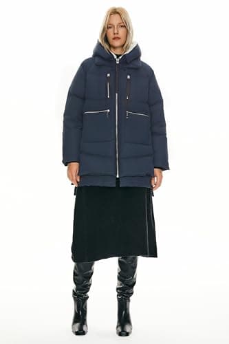 Orolay Women's Thickened Down Jacket (XL, Navy) - Image 7