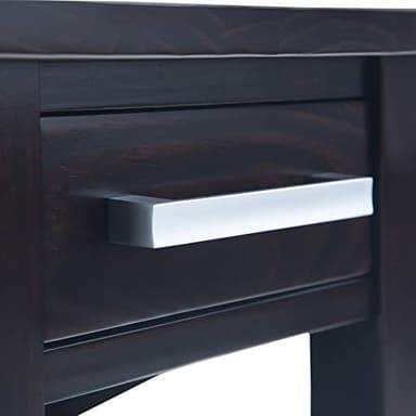 SIMPLIHOME Kitchener SOLID WOOD 14 inch Wide Rectangle Contemporary Narrow Side Table in Hickory Brown for the Living Room and Bedroom - Image 6