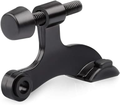 HOMOTEK 36 Pack Hinge Pin Black Door Stopper,Adjustable Deluxe Heavy Duty Door Stopper 2-1/2"x1-3/4”,with Black Rubber Bumper Tips - Image 1