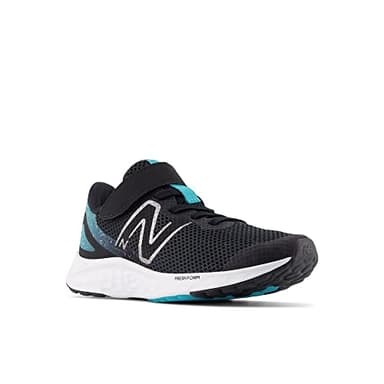 New Balance Baby Fresh Foam Arishi V4 Hook and Loop Running Shoe, Black/Virtual Blue/Phantom, 3 Wide US Unisex Infant - Image 4