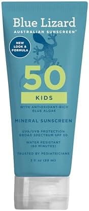 Blue Lizard Kids Mineral SPF 50 Sunscreen Lotion, 100% Mineral, Children’s Sunscreen, Water-Resistant Formula, Paraben-Free, Fragrance-Free, 3 fl oz - Image 2