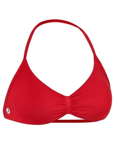 AUROLA Influence Strappy Bra Sports Bras for Women, Backless Padded Impact Strappy Bra for Workout Gym Yoga with Removable Cups,Chili Red,S - Image 1