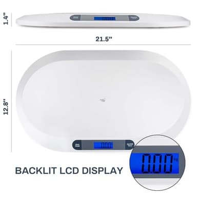 Smart Weigh Digital Baby Scale Infant Scale for Weighing Pet Scale for Puppy and Cat Accurate Digital Scale in Pounds Ounces Kilograms Holds Up to 44 Lbs Multi-Function with Hold Function - Image 8