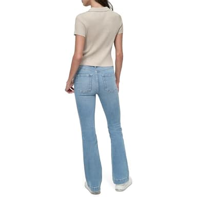 DKNY Women's Jeans Sweater, Pebble, Small - Image 4