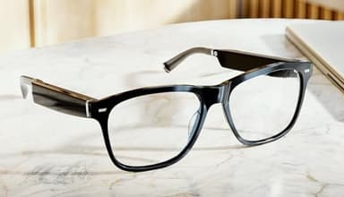 Amazon Echo Frames, an Alexa device (newest model), Smart glasses with Alexa, Square frames in Classic Black with blue light filtering lenses - Image 9