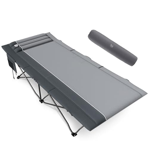 Timber Ridge Extra Wide Heavy Duty Camping Cot for Adult, Easy Set Up Oversized Sleeping Cot with Carry Bag for Camping, Travel and Outdoors, Support up to 450lbs - Image 1