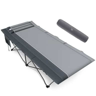 Timber Ridge Extra Wide Heavy Duty Camping Cot for Adult, Easy Set Up Oversized Sleeping Cot with Carry Bag for Camping, Travel and Outdoors, Support up to 450lbs - Image 1