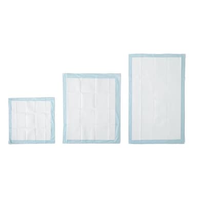 Amazon Basics Dog and Puppy Pee Pads with 5-Layer Leak-Proof Design and Quick-Dry Surface for Potty Training, Standard Absorbency, X-Large, 28 x 34 Inch - Pack of 60, Blue & White - Image 2