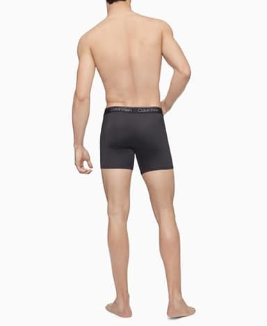 Calvin Klein Men's Micro Stretch 3-Pack Boxer Brief, 3 Black, M - Image 3