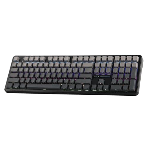 EPOMAKER Aula F108 Wireless Gaming Keyboard, Full Size Mechanical Keyboard with 4000mAh Battery, 108 Hot-Swappable and Programmable Keys, RGB Backlight, for Mac/PC/Android (Black Gradient) - Image 1