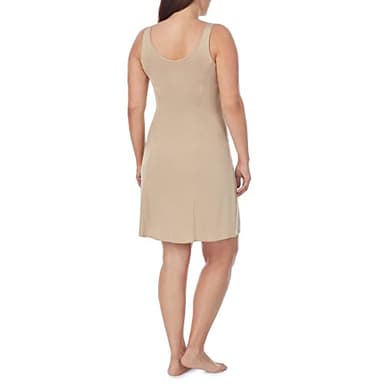 Jones NY Women's Silky Touch 38 Sleeveless Anti-Cling Full Slip, Nude, Large - Image 3