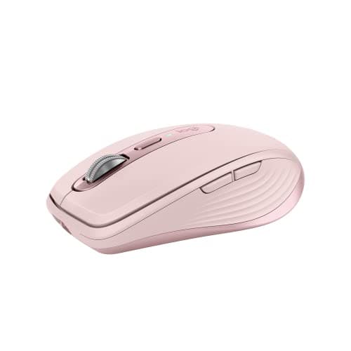 Logitech MX Anywhere 3S Compact Wireless Mouse, Fast Scrolling, 8K DPI Any-Surface Tracking, Quiet Clicks, Programmable Buttons, USB C, Bluetooth, Windows PC, Linux, Chrome, Mac - Rose - Image 1