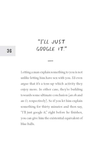 How to Piss Off Men: 109 Things to Say to Shatter the Male Ego - Image 10