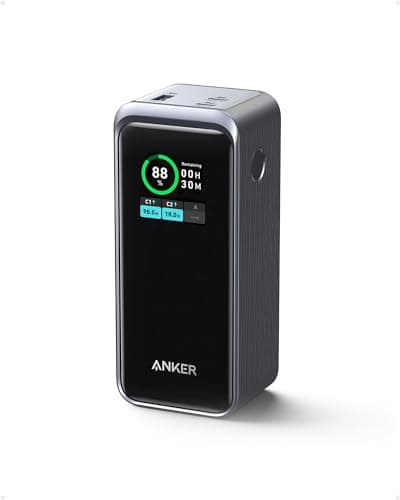Anker Prime Power Bank, 20,000mAh 200W Portable Laptop Charger for Travel, TSA-Approved, Smart Digital Display, 2 USB-C and 1 USB-A Port, for iPhone 16/15/14 Series, Samsung, MacBook, and More - Image 1