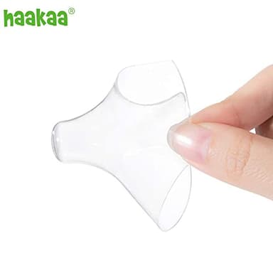 haakaa Nippleshield Silicone Nipple Shields for Breastfeeding with Carry Case Ultra-Thin Super-Soft (18mm, 2pk) - Image 8