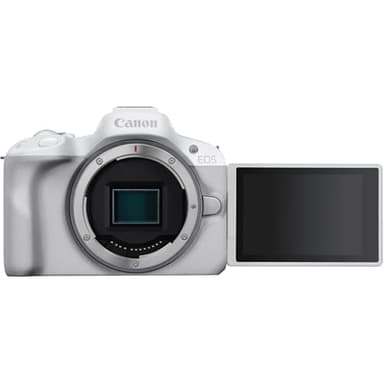 Canon EOS R50 Mirrorless APS-C Interchangeable Lens Camera (Renewed) | Official Canon USA Partner Model | Body White 5812C002 Bundle with Deco Gear Photography Bag + Microphone + Tripod + Software - Image 3