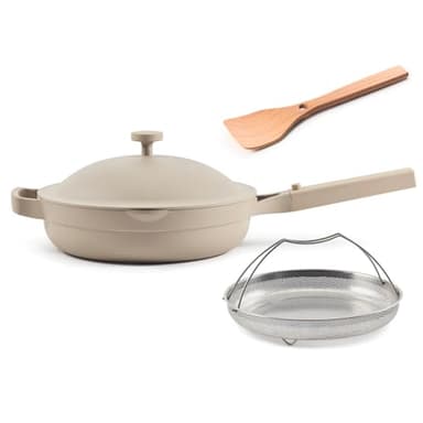 Our Place Always Pan 2.0-10.5” (2.6 Qt) Nonstick, Toxin-Free Ceramic Cookware | Patented 10-in-1 Aluminum Frying & Sauté Pan | Safe for Oven, Induction & All Cooktops up to 450°F | Steam - Image 1