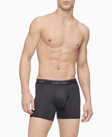 Calvin Klein Men's Micro Stretch 3-Pack Boxer Brief, 3 Black, M - Image 2
