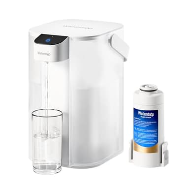 Waterdrop Electric Water Filter Pitcher, Reduce 99.6% of Lead and 45+ Impurities, 200-Gallon Rechargeable Water Dispenser, Instant 15-Cup Countertop System, NSF/ANSI 401&53&42&372, NOT Reduce TDS - Image 1