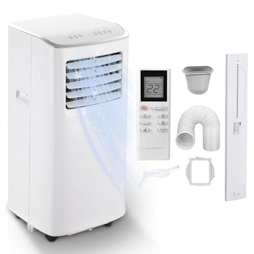 8500 BTU Portable Air Conditioners Cool Up to 360 Sq.Ft,3-in-1 AC Unit with Remote Control/LED Display/Installation Kits & Screwdriver/24Hrs Timer for Home/Office,White - Image 1