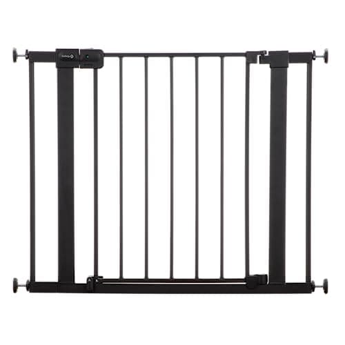 Safety 1st Easy Install Baby Gate for Doorways, Auto-Close Pressure-Mounted Magnetic Latch, Indoor Dog Gates, No Drilling, Fits 29"-38", Black - Image 1