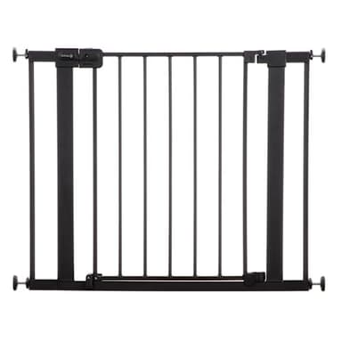 Safety 1st Easy Install Baby Gate for Doorways, Auto-Close Pressure-Mounted Magnetic Latch, Indoor Dog Gates, No Drilling, Fits 29"-38", Black - Image 1