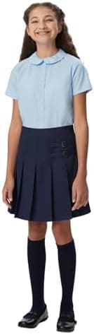 French Toast Girls Adjustable Waist Pleated-Front Two-tab Scooter - Image 3