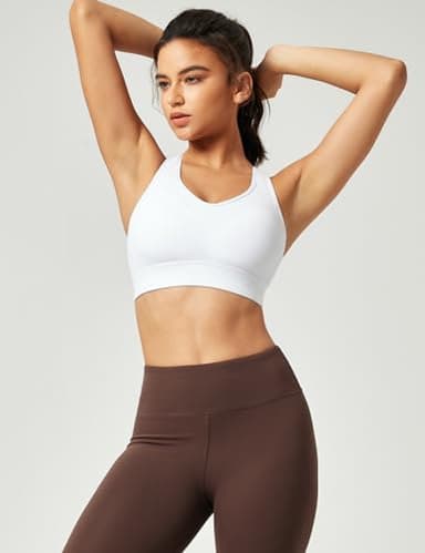 Ewedoos Sports Bras for Women High Support High Impact Sports Bras for Women Large Bust Push up Racerback Workout Running Bra - Image 2