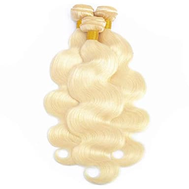 613 Human Hair Bundles Body Wave Blonde Bundles 100% Unprocessed 12A Grade Brazilian Virgin Human Hair 613 Hair Extensions for Women 24 Inch - Image 3