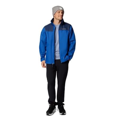 Columbia Men's Glennaker Lake II Rain Jacket, Mountain Blue/Collegiate Navy, Large - Image 3